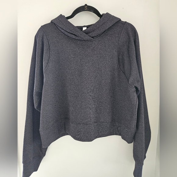 Lululemon Loungeful cropped Hoodie Sparkle black - Picture 4 of 13